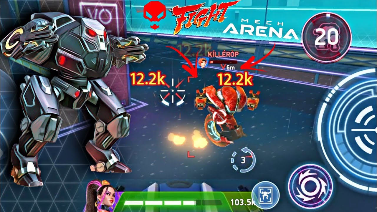 Mech Arena's Juggernaut + Disc Launcher 12 Battle Demo Tutorial YouTube