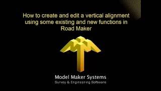 Road Maker Vertical Alignment