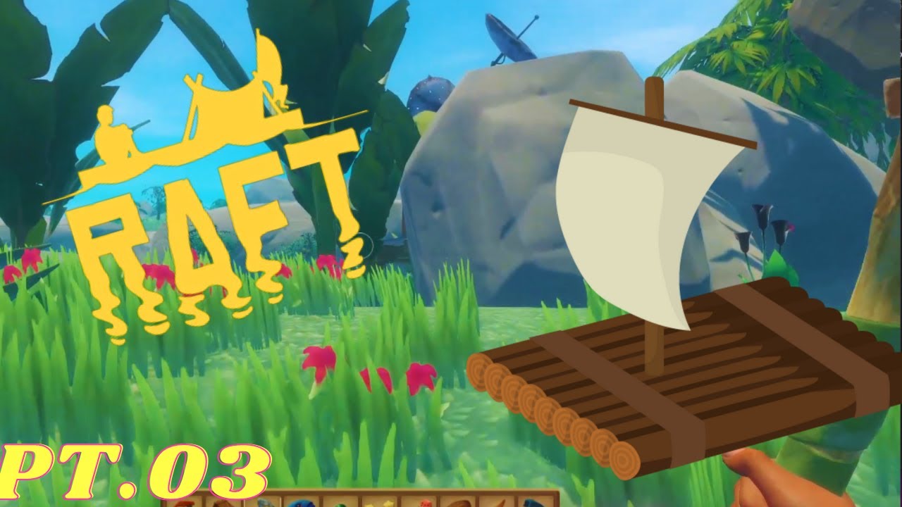 Pt Raft Raft 🌊 PT.03 🦈 Inselerkundung, Floßausbau und Survival - YouTube