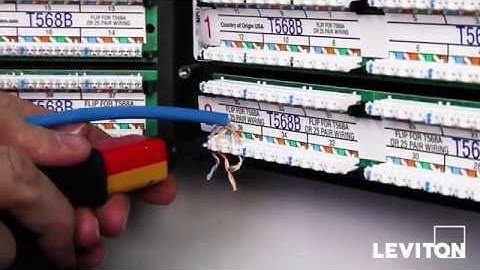 How to Terminate Leviton Angled 110-Style Patch Panels