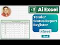Tender Status Excel Sheet Kaise Banaye AI Tool Ke Sath Free Me