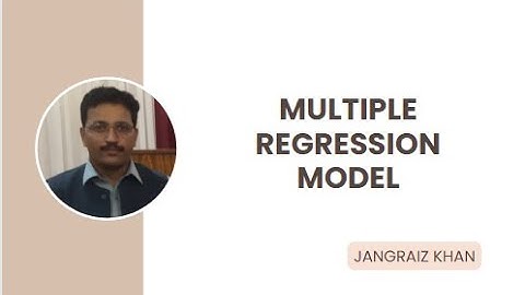 Multiple Regression Model| Multiple Linear Regression Model