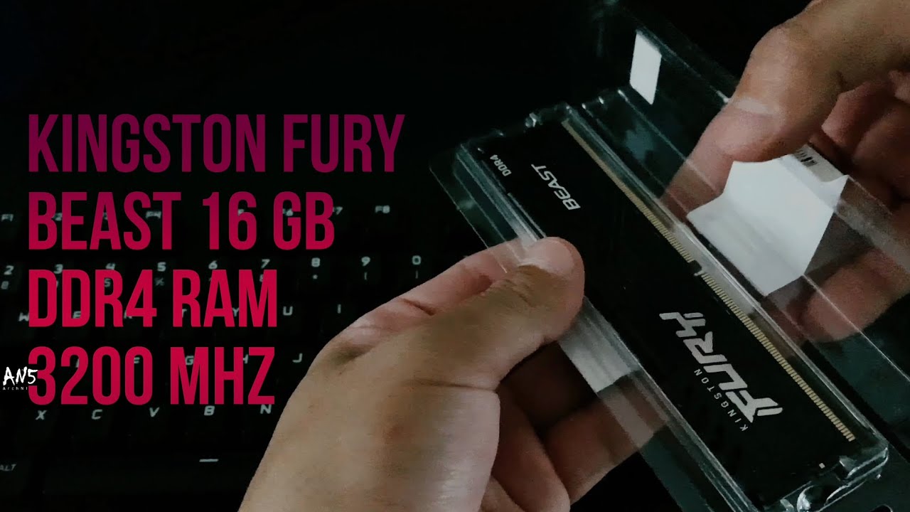Kingston 16GB FURY Beast RGB DDR4 3600 MHz UDIMM