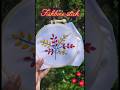 beutiful thread wark ,leaf patent🍃embroidery , #embroidery fishbone stich#easy craft💖 🥰