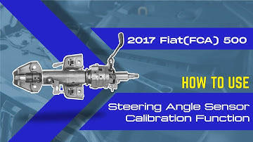 How to Use Steering Angle Sensor Calibration Function on SDS | 2017 Fiat(FCA) 500