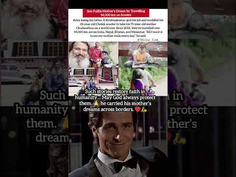 A Son’s Journey of Love: 94,000 km for His Mother’s Dream #youtubeshorts #reactionvideo
