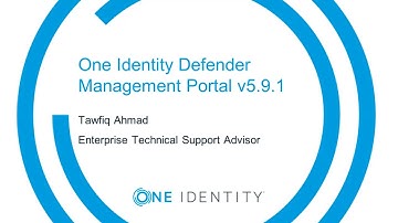 Installation and configuration of Defender Management Portal version 5.9.1