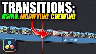How to Use, Modify AND Create Transitions in Davinci Resolve!