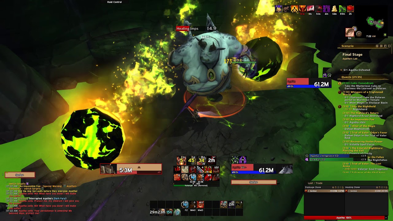 iLvl 904 Fury Warrior Artifact Challenge - No Bracers