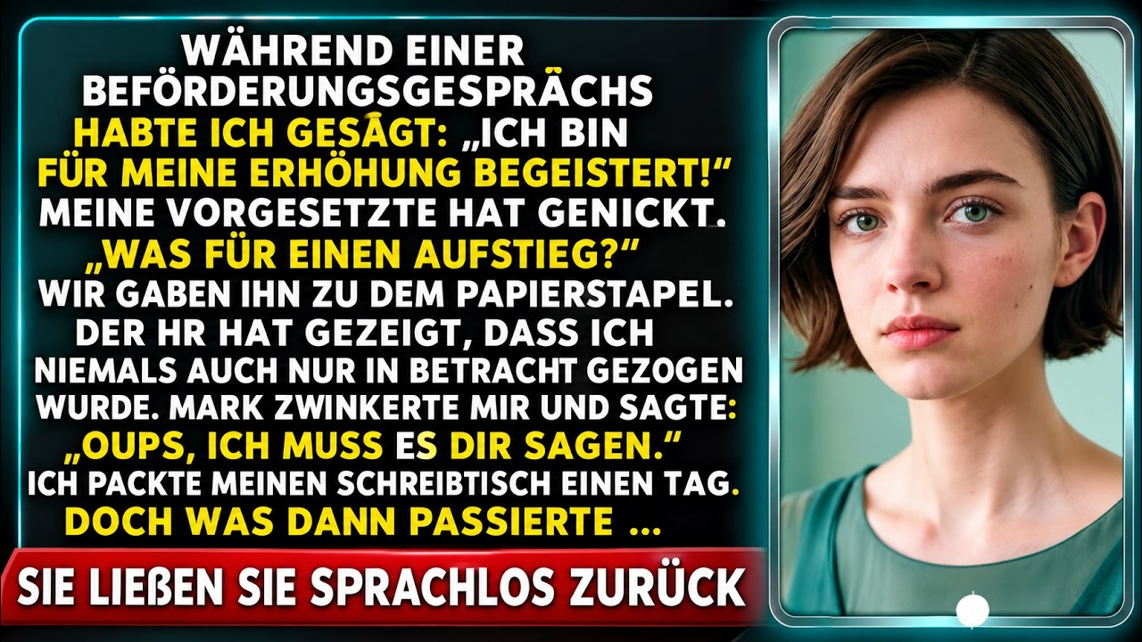 Ich saß im Konferenzraum, der Champagner stand schon auf dem Tisch, und ich war sicher, dass man mir endlich die Beförderung anbieten würde. Fünf Jahre hatte ich mein Leben für diese Firma...