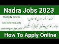 NADRA Latest Jobs 2023 National Database And Registration Authority Jobs | Originative Info