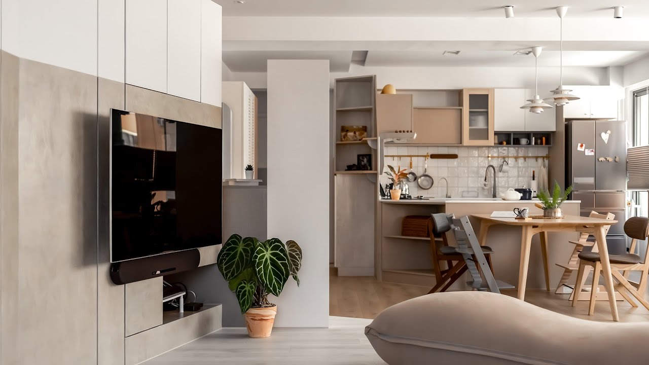 【個性空間EP12】A HOME FOR FIVE：開闊的公共區域、中心感的餐桌與廚房空間｜TACC太工創作