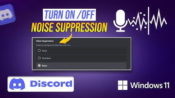 How to Turn Off or ON Noise Suppression on Discord on PC | Enable or Disable Noise Suppression