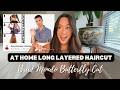 How I cut my long-layered hair at home