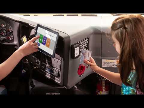 MDT865 Android Rugged Tablet with external NFC reader for school bus