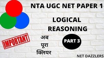 LOGICAL REASONING NTA UGC NET JUNE 2020|| TARGET JRF JUNE 2020|| PART 3