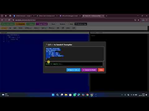 Try the SANSKRIT IDE Online! | How to use the Panini Compiler
