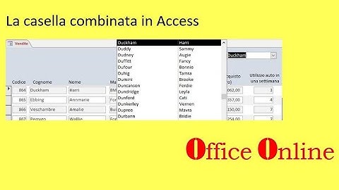 La casella combinata in Access