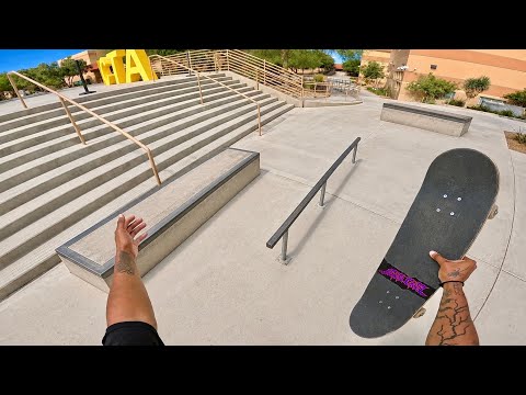 Skatepark Inside A School!