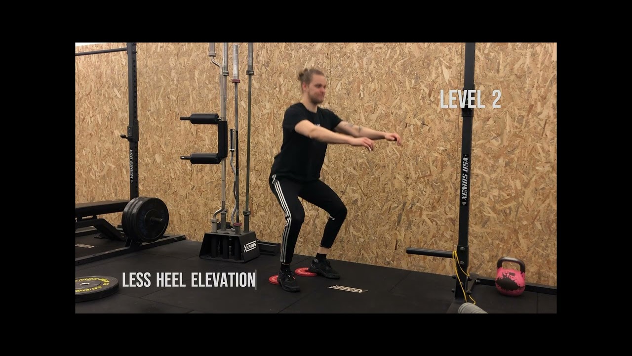Heels Elevated Squat (mobility) - YouTube