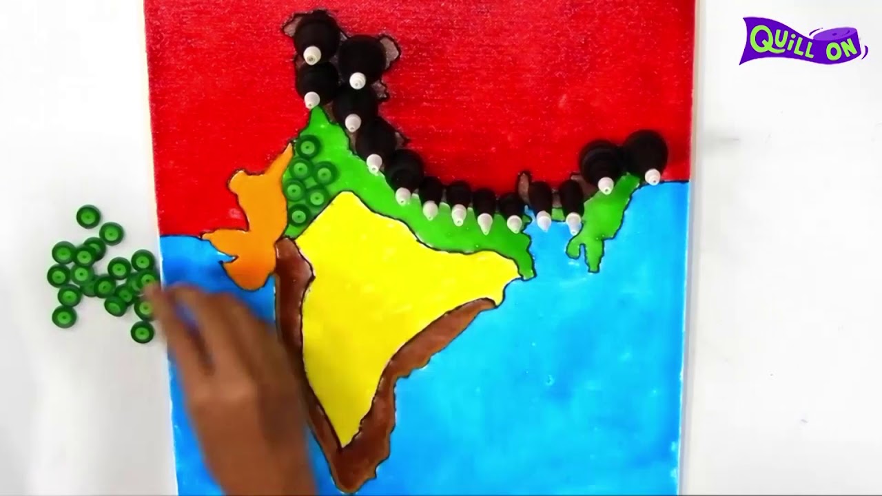 School Project   Physiographical Map of India