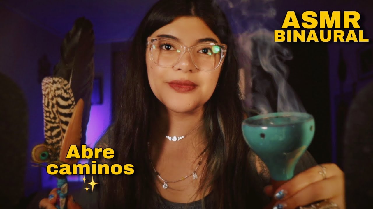 ASMR Sahumerio para Limpiar tu Energía, Abrir Caminos y Empoderarte 🧿 Cristales, Inaudibles, Reiki