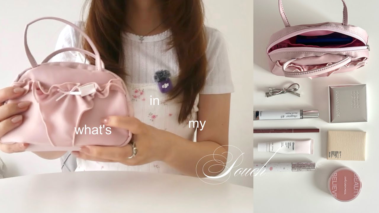 what's in my pouch ?👛 梅雨を乗り切る必需品たちとポーチの中身紹介♬