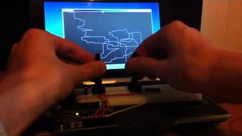 Etch-a-sketch with Arduino+Processing.