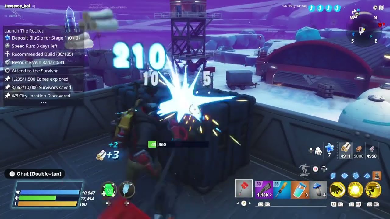 Launch the Rocket | Frozen Fjords - Boreal Base | power level 46 | solo | Fortnite save the world