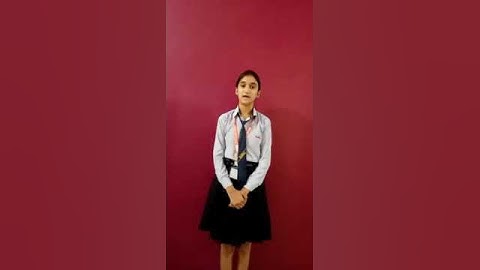 Saniya a student of class 10th from Suraj School Rewari introducing her