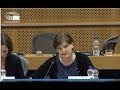 Fiona Godfrey at the European Parliament 21/01/19