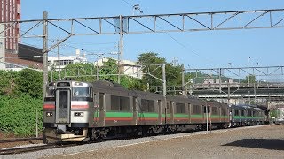キハ２０１系気動車は小樽駅から７３１系電車と共調運転に