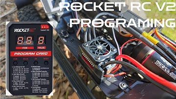 Rocket RC V2 Programming Card How To For RC Crawler!