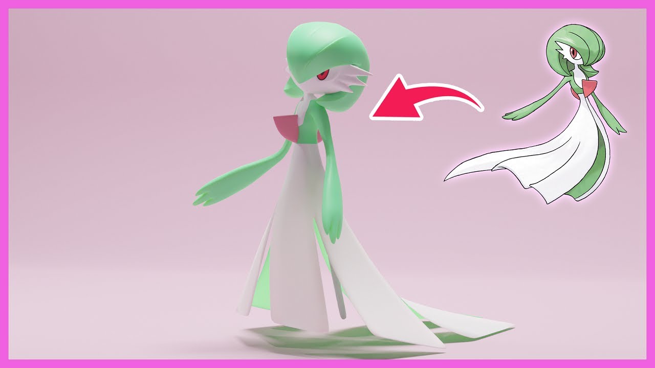 ポケモン モデリング サーナイト Pokemon Modeling Gardevoir Blender Youtube ポケモン モデリング サーナイト Pokemon Modeling Gardevoir Blender Youtube