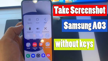 Samsung Galaxy A03: How to take screenshot without power button | Capture screen without keys
