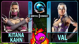 Mk1 Kitana Kahn Mileena Vs Val Sindelmortal Kombat 14K 60ᶠᵖˢ
