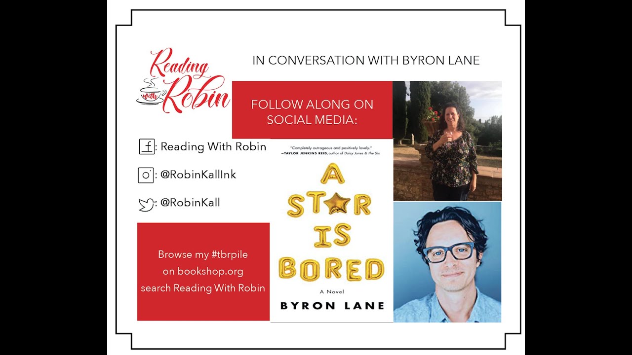 Interview with author Byron Lane (A STAR IS BORED)