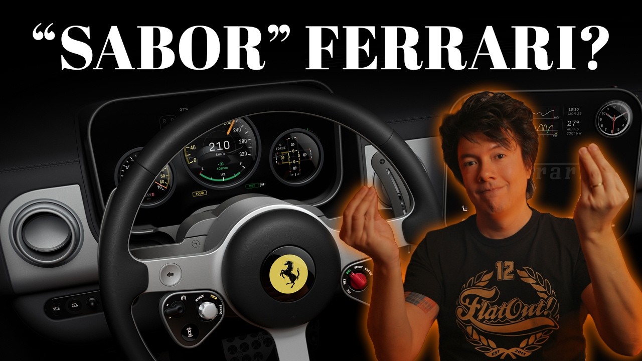 A cabine da FERRARI 100% ELÉTRICA ganhou um problema insolúvel quando virou um "iPhone"