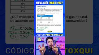 Reactivo #10 Pensamiento Matemático – Guía EXANI II