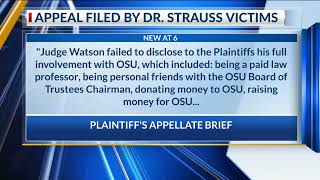 Plaintiffs file appeal in Strauss sex abuse case, cite judge