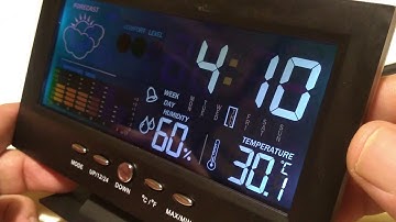 Alarm Clock Loud Snooze Calendar Weather Display