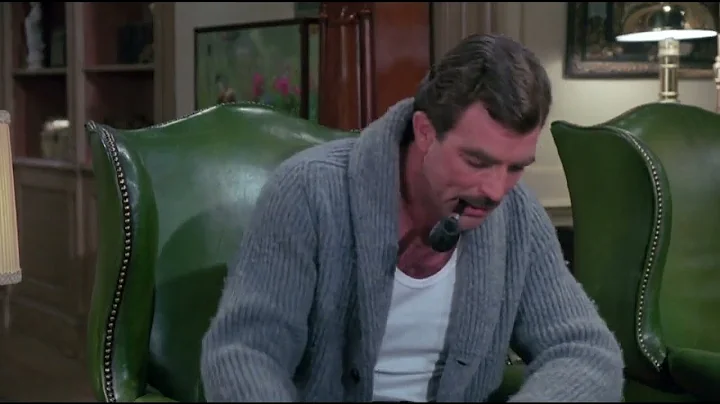 Lassiter : 1984, Tom Selleck smoking pipe...