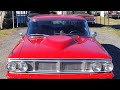 Bad a$$ 64 big block galaxie gets fiberglass thunderbolt hood color matching paint.