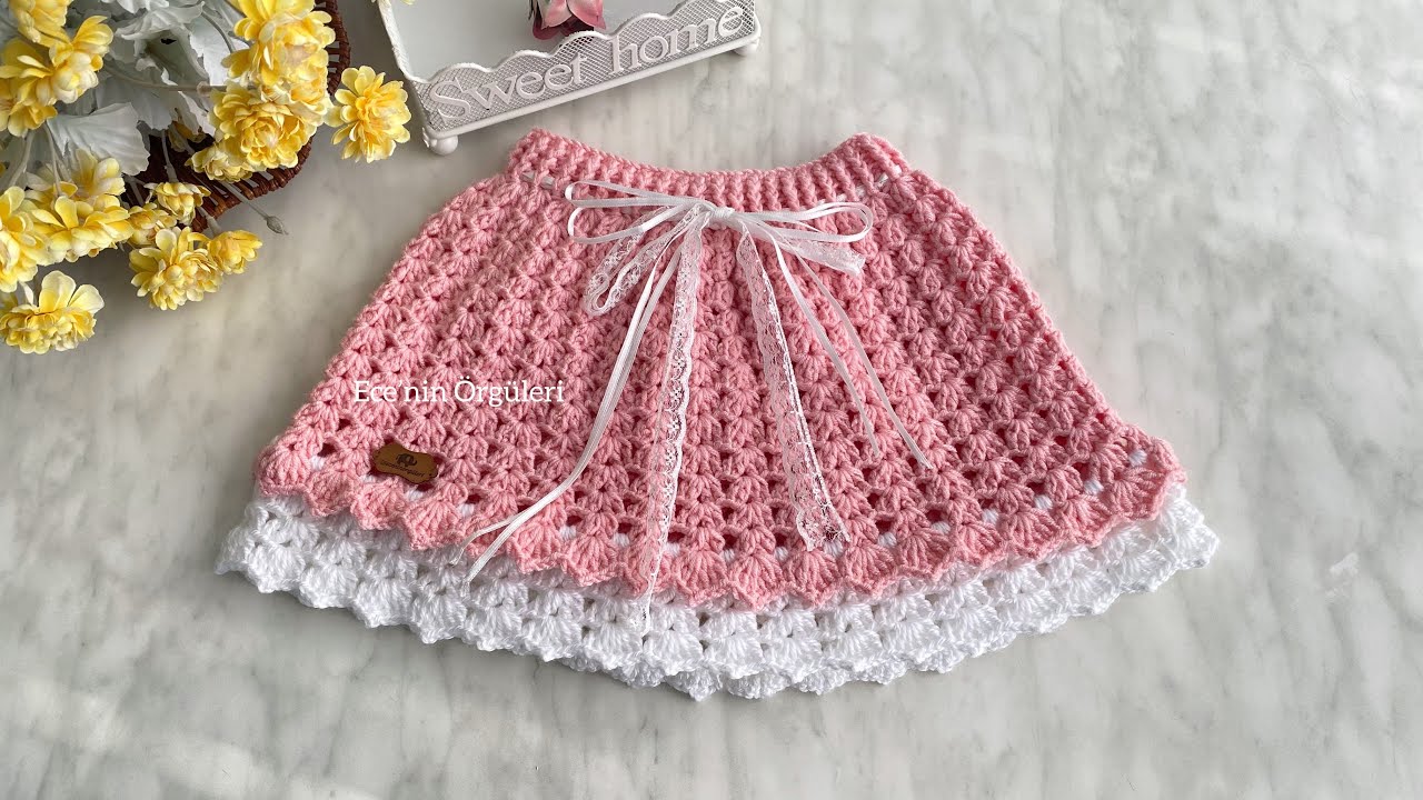 Beautiful and Easy Crochet Skirt /Tığ işi Çok Güzel ve Kolay Etek /1-2 yaş