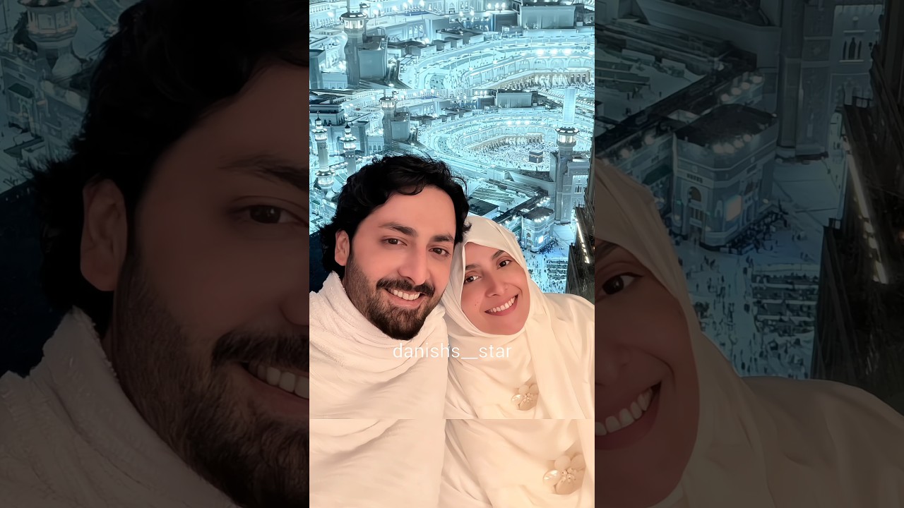Danish and Ayeza in Umrah 🤍 #danishtaimoor #ayezakhan #shorts #youtubeshorts