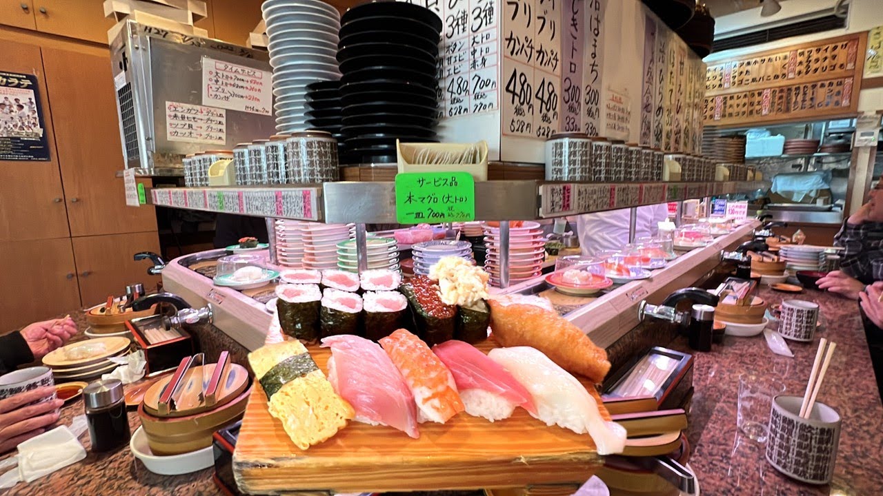 Small retro sushi restaurant