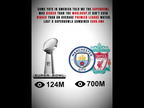 Premier League Is Bigger Than The SuperBowl Premierleague Superbowl Football Trendingnow Shorts 