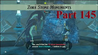 Zelda - Botw - Jiahto's Zora Stone Monuments (location). Side Quest 63/90 complete.