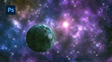 How to Create a Nebula and Planet Scene in Photoshop! Step-by-step Tutorial