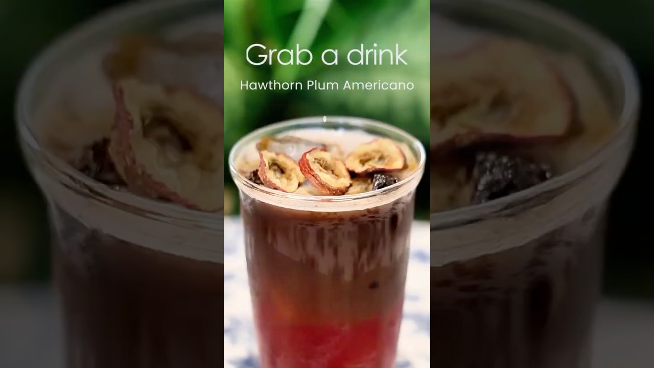 𝐋𝐞𝐭‘𝐬 𝐜𝐚𝐭𝐜𝐡 𝐮𝐩｜Hawthorn Plum Americano